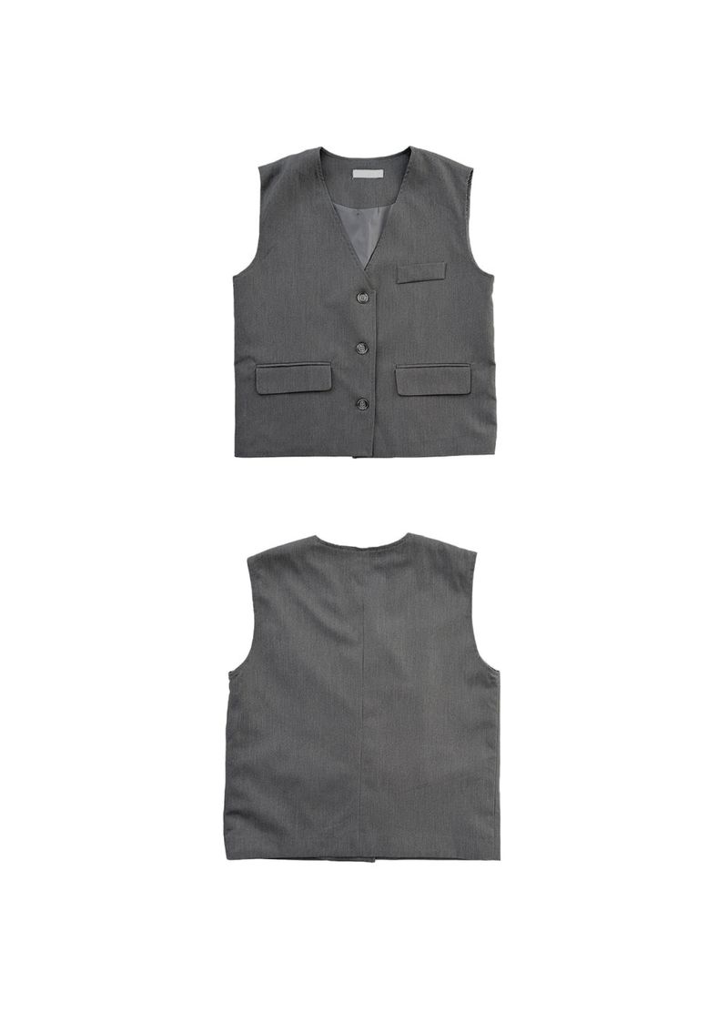 Saco Preppy Vest Two Piece (2Color)