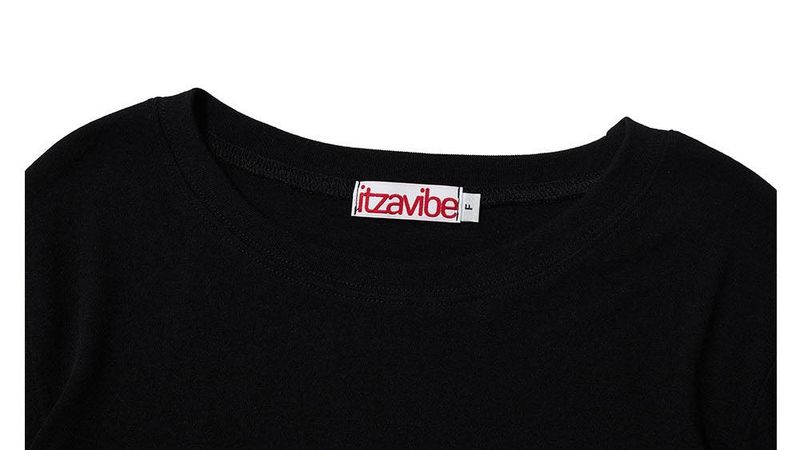 CHECK LAYERED LONG SLEEVE - BLACK