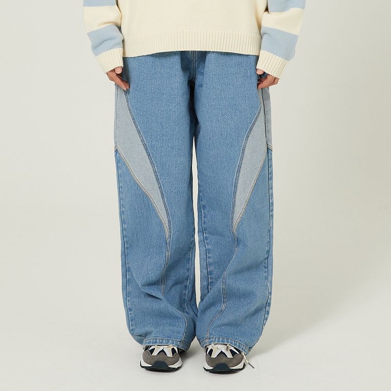 WaiKei（ワイケイ）の「Curved cutting reverse denim pants（Pants）」