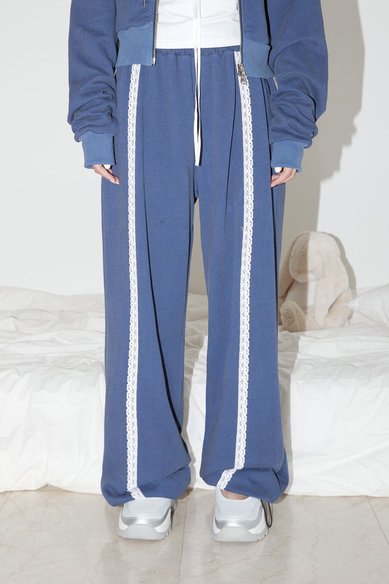 LACE  PIGMENT PANTS (NAVY)