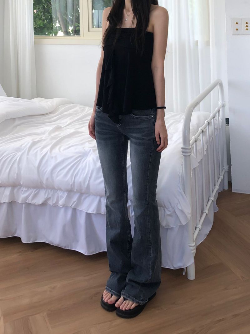 Clue Low Rise Denim Bootcut Pants (one color)