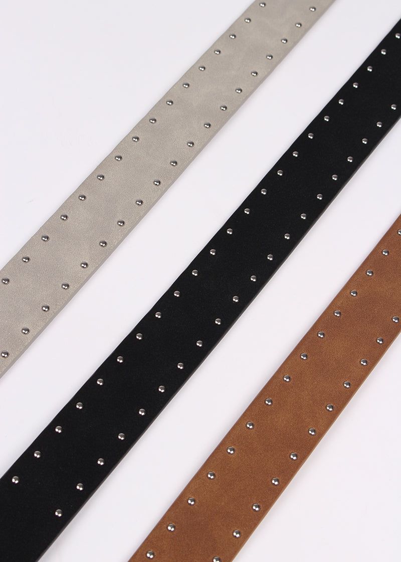 SUEDE STUD BELT