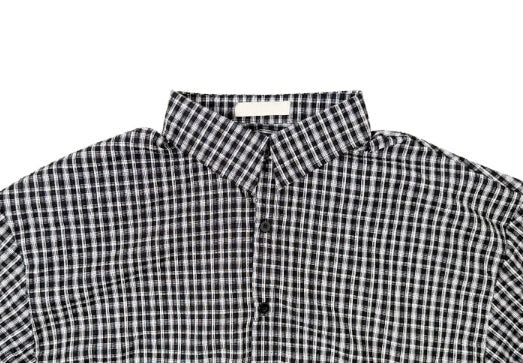 Aseun Wrinkle Loose Check Shirt