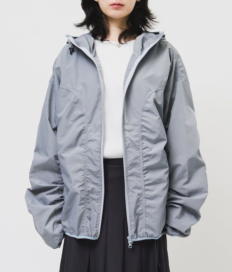 HIFIFNK（ハイファイファンク）の「Coy Shirring Waterproof Jacket (4color)（Jackets/Outerwear）」