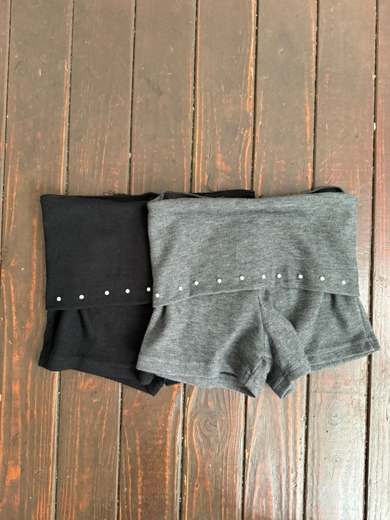 Stud folding shorts