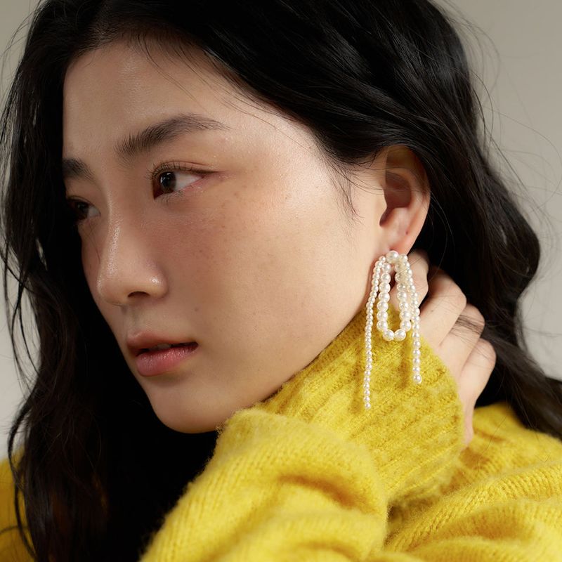 geegee(ジジ)の「ribbon bow drop earring(Accessories)」