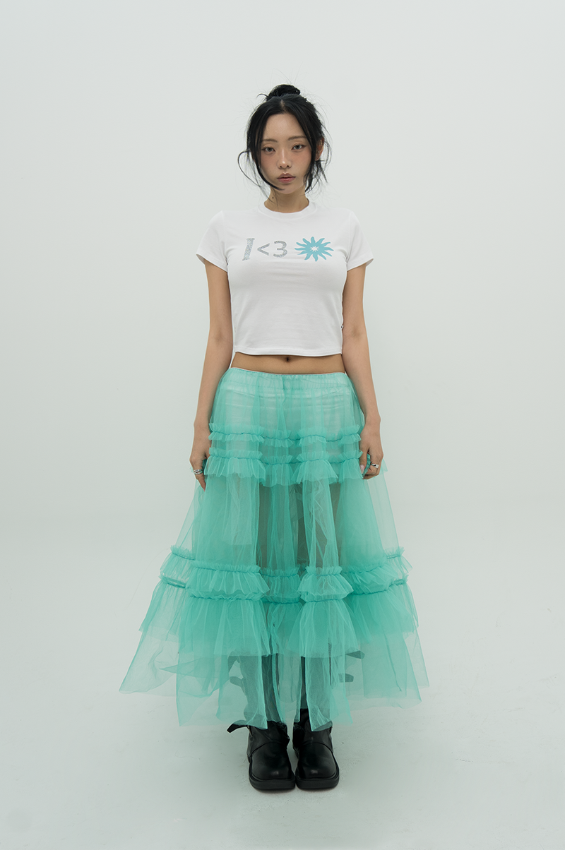 I < 3 SUN TEE _ white