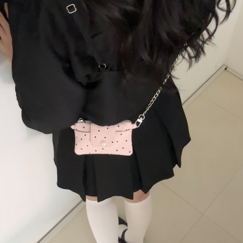 bebe chain wallet bag_width (2color)