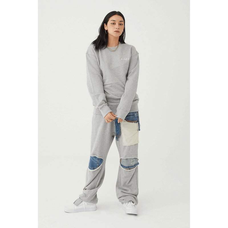 Destroyed Denim Sweatpants