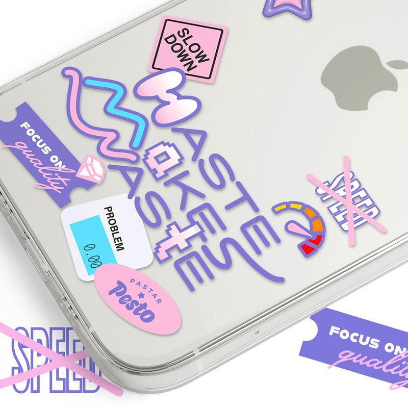 【MADE】'Haste makes waste' Jelly hard Phone case