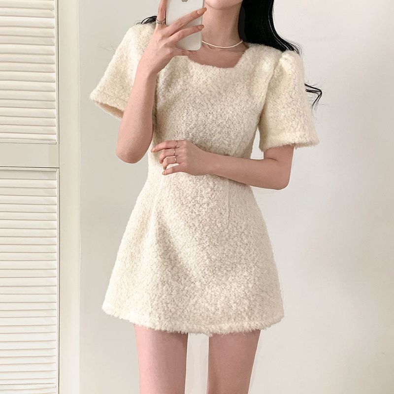 BEIDELLI（ベイデリー）の「キンシャピンタックパフミニドレス / [Bellide made] Kinsha Pintuck Puff Mini Dress（Dresses）」