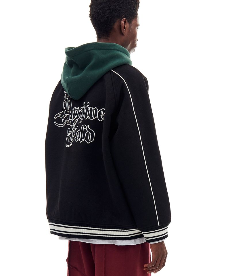 AB STUD WOOL JACKET (BLACK)
