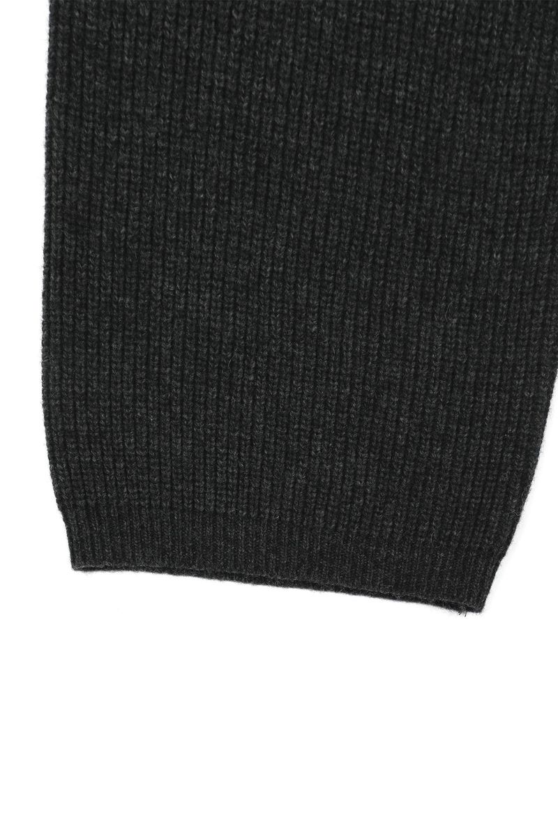 Bermuda knit wool pants [Charcoal]