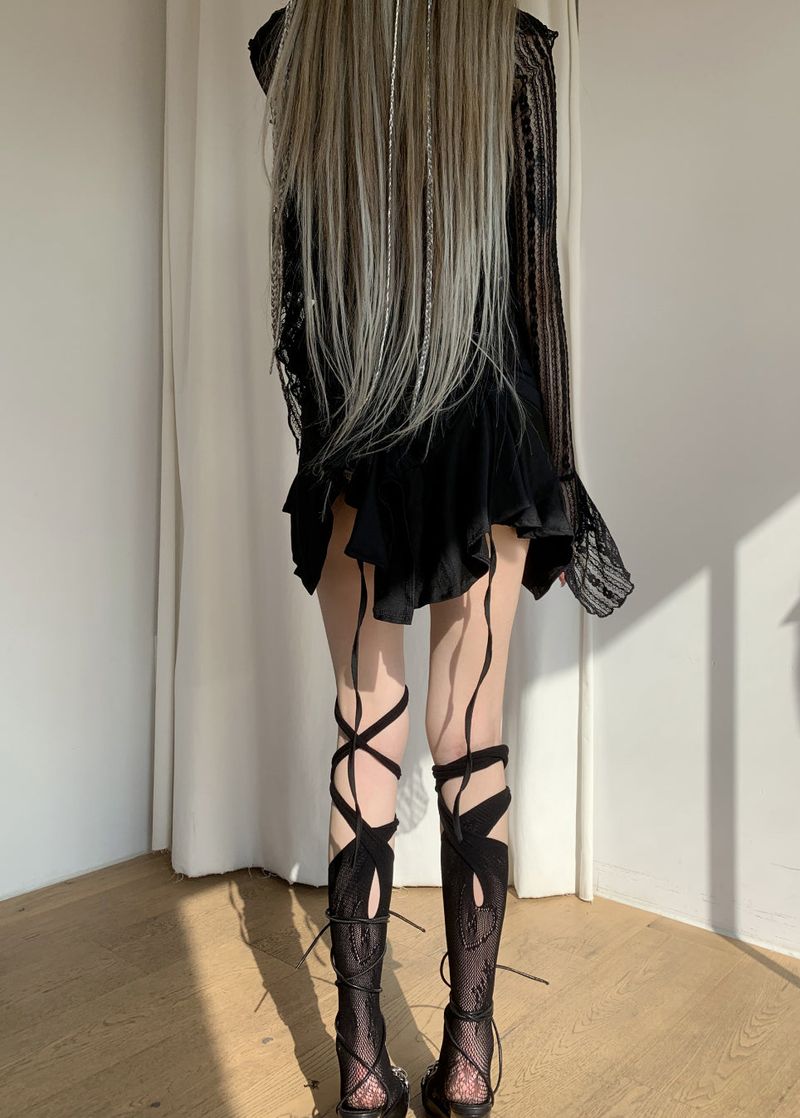 Itchu heart strap socks (2color)