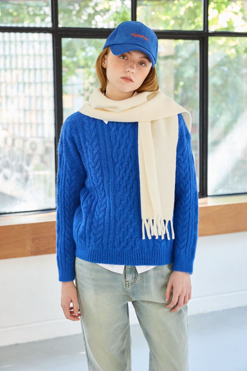 JUICY ROUND KNIT / BLUE