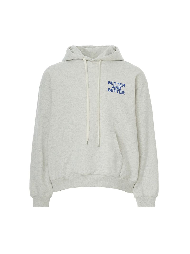 TEMPUSSTUDIO（テンプススタジオ）の「BIKE HOODIE [White Melange]（Tops）」