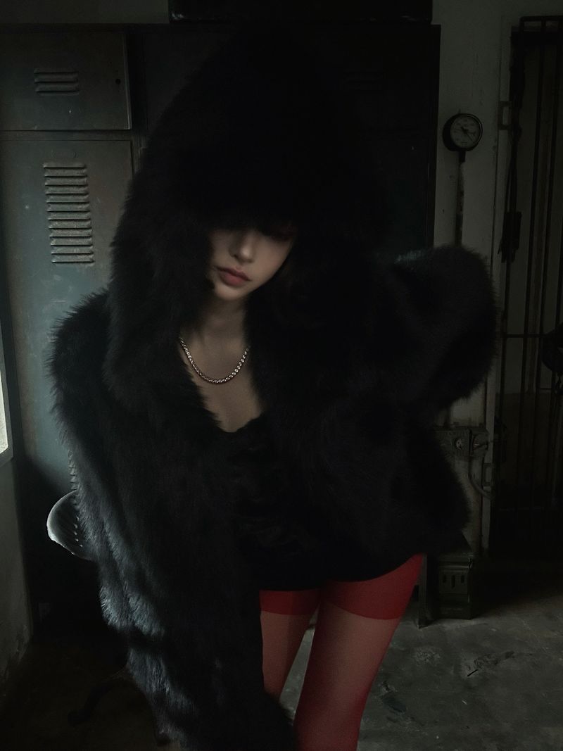 Deni red stockings