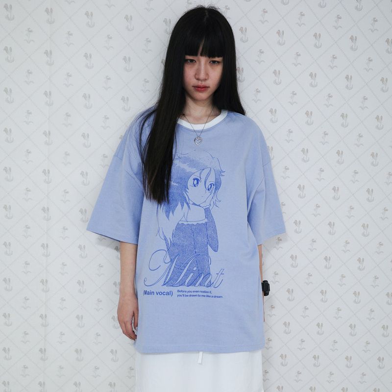 MINT pfp Overfit T-shirt [Blue]