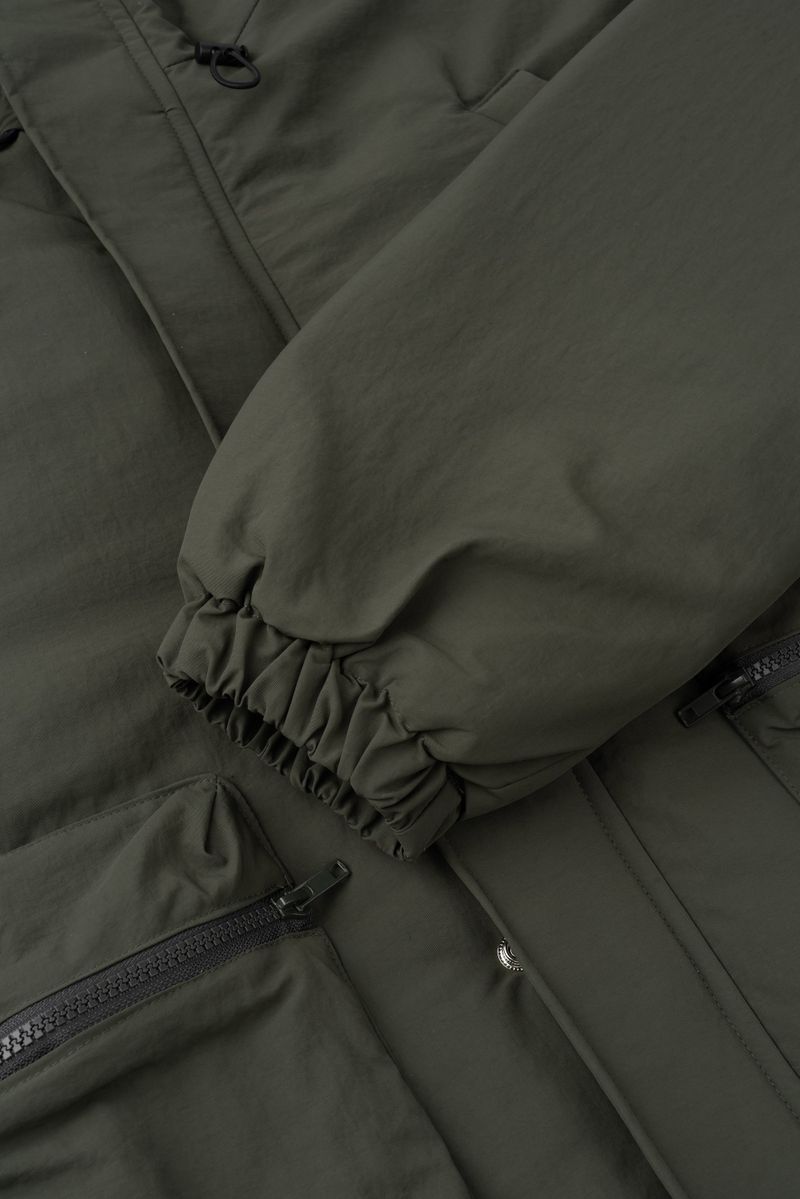 Michigan Patch Two-Way Hooded Padding Jacket (3 Colors)