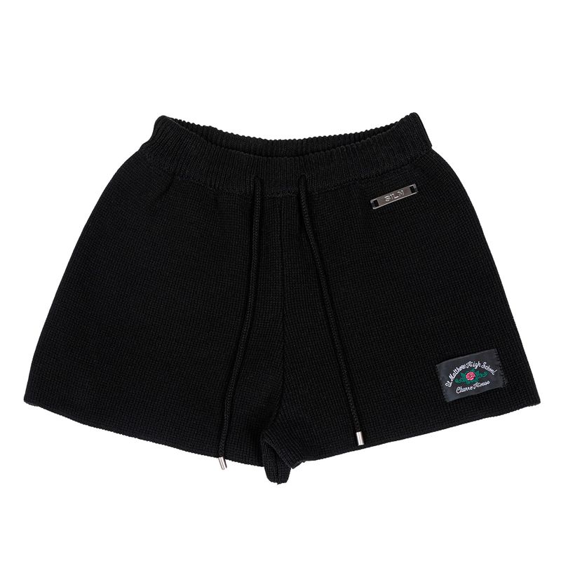 Knitted shorts (BLACK)