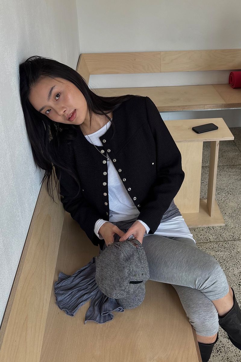PORTERNA(ポルテナ)の「26SS★ TWEED SNAP CROP JACKET(Jackets/Outerwear)」
