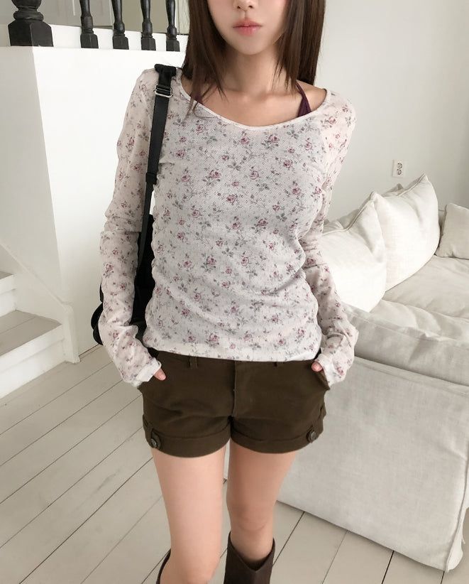 Mohen Flower Jacquard Long Sleeve