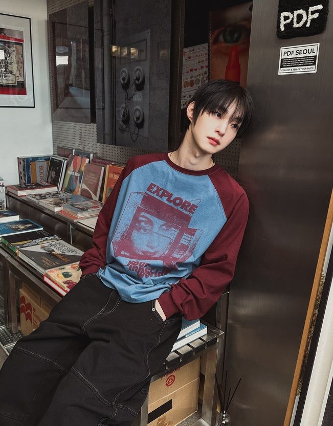 Vision Color Matching Raglan Long Sleeve