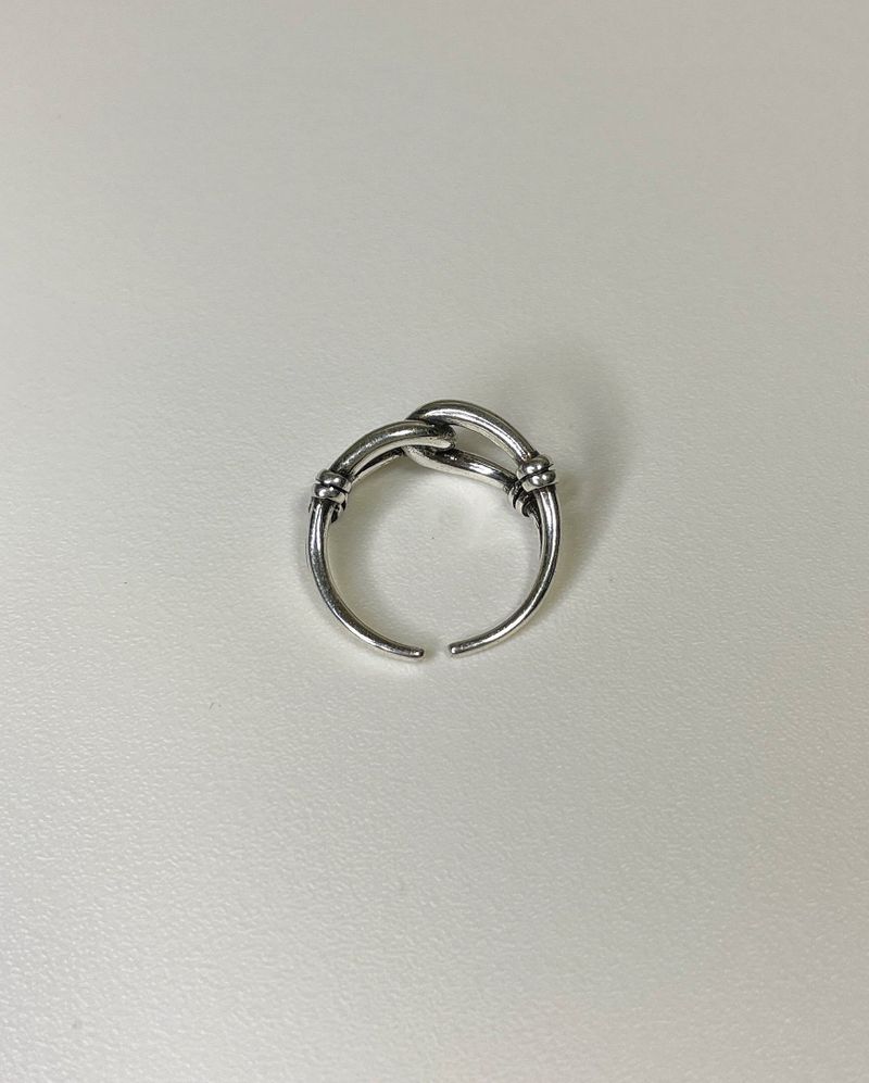 twist chain ring (925silver)