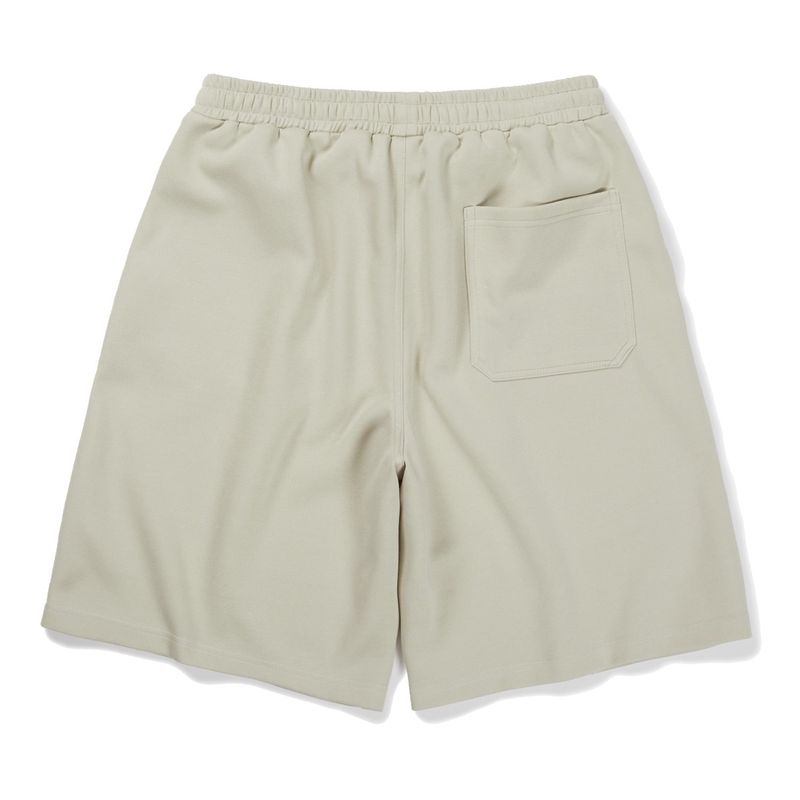 front seam fatigue short pants cream
