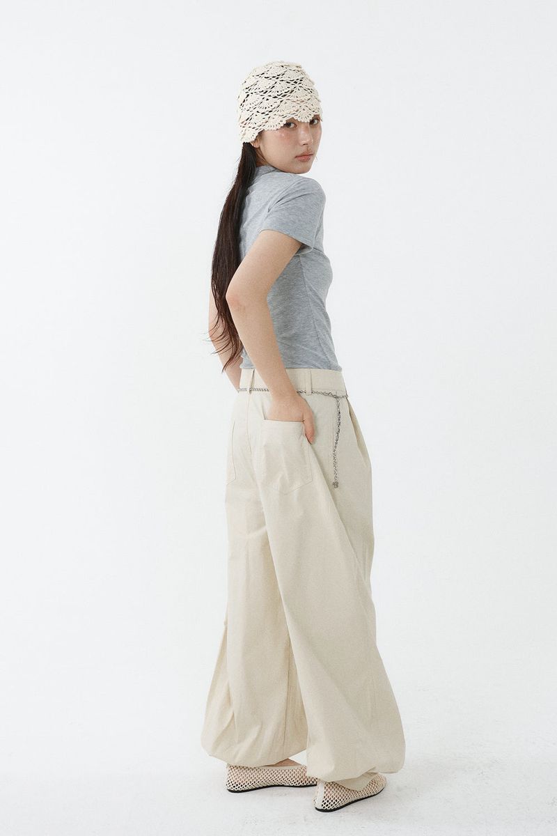 TWO-TUCK JOGGER PANTS_CREAM