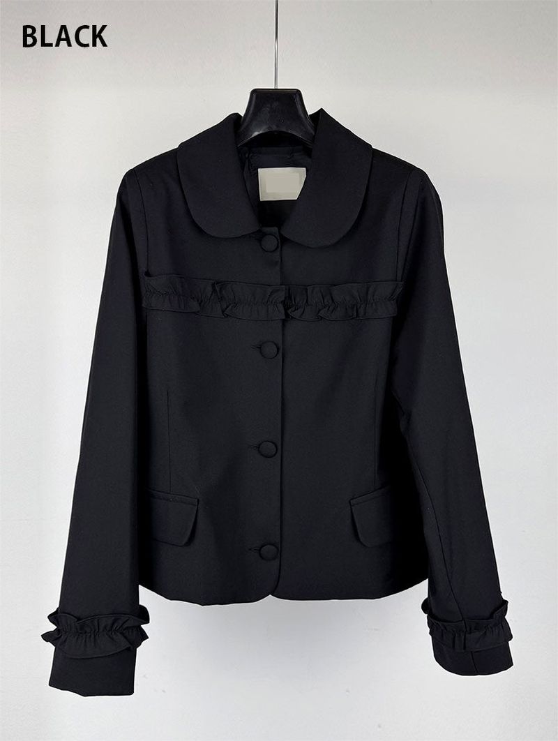 ROUND COLLAR FRILL JACKET (2C)