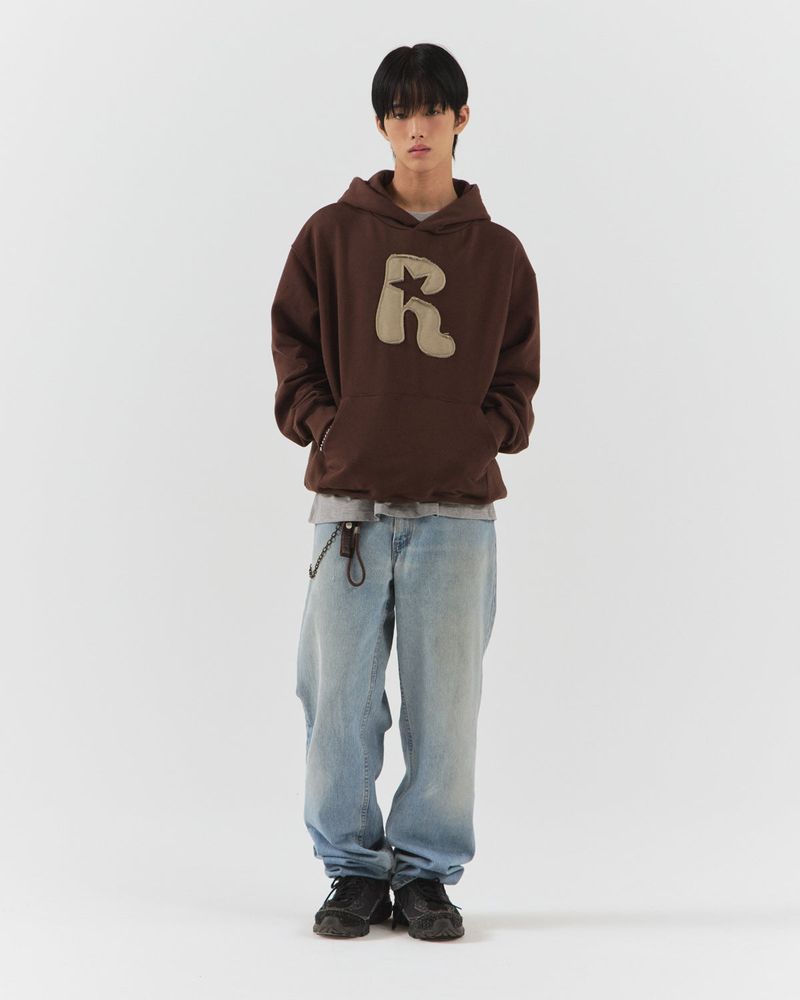 Applique Knee Patch Hoodie
