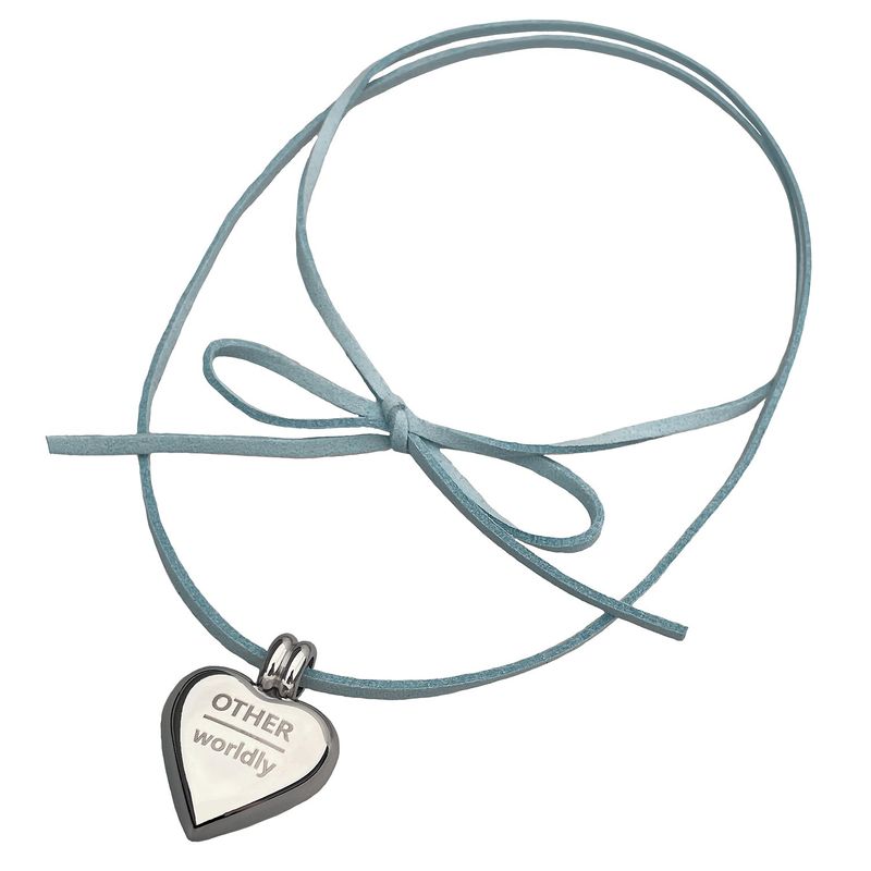 OTHER-worldly（アザーワールドリー）の「Heart Surgical Pendant Necklace [blue Suede]（Accessories）」