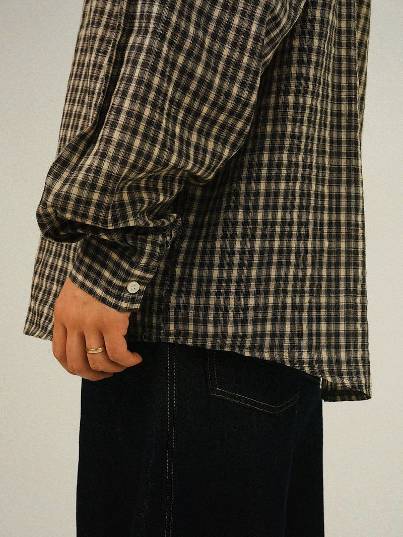 GA Nerd Overfit Check Shirts