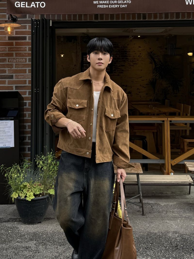 Tony western cropped suede jacket