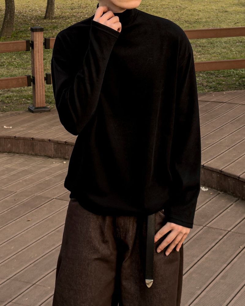 Shadow Fleece Warmer Half Neck T-Shirt