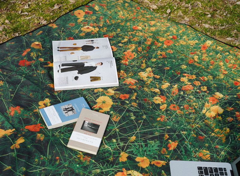 wild flower picnic mat
