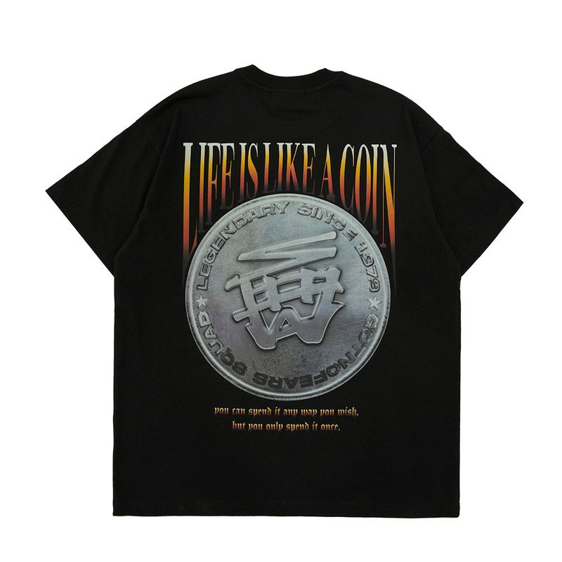 LIFE IS LIKE A COIN OVERSIZED TEE