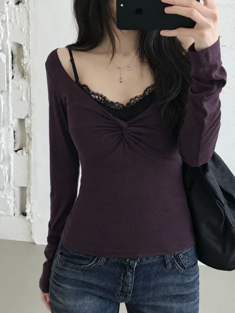 Luna Twisted T-Shirt (3color)