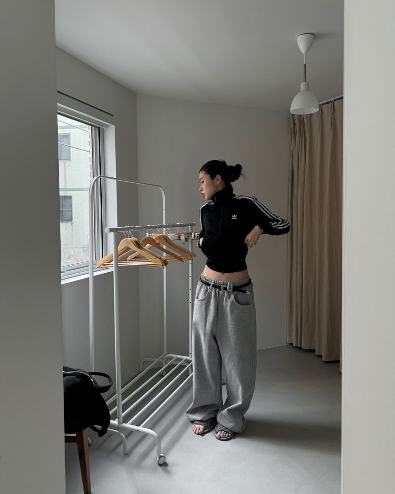 Belt sweat pants (Unisex)