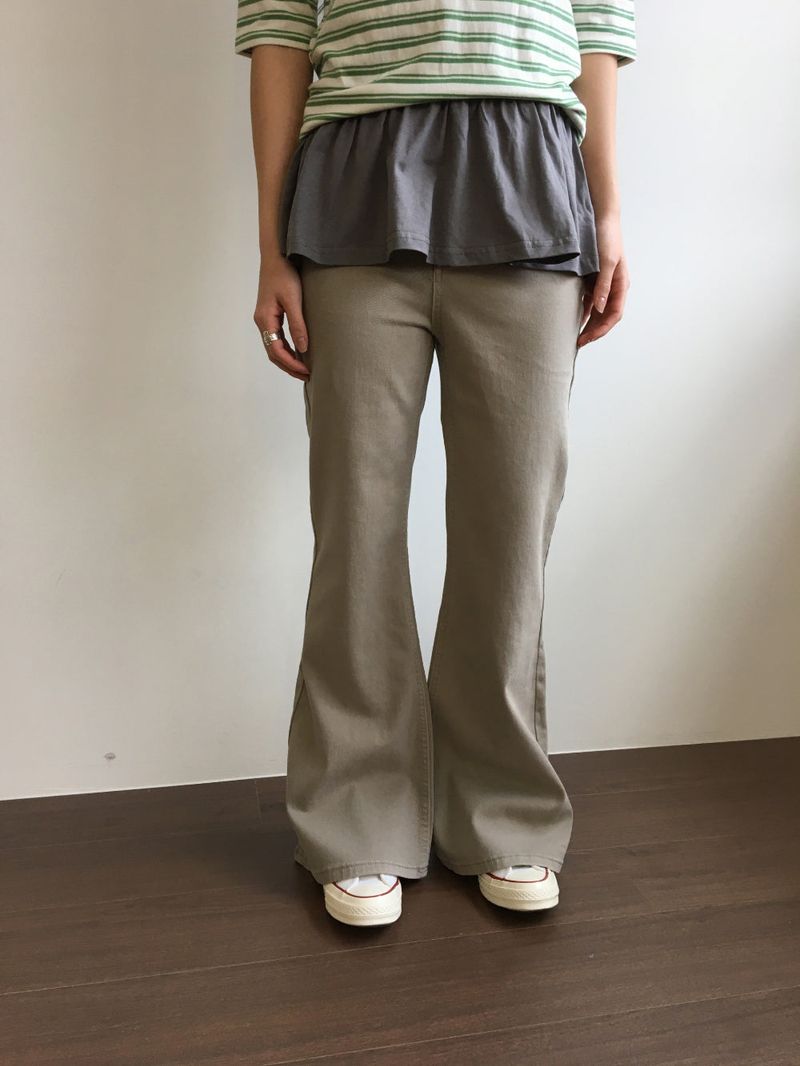 [SET]Arden bootcut pants + belt (3color)