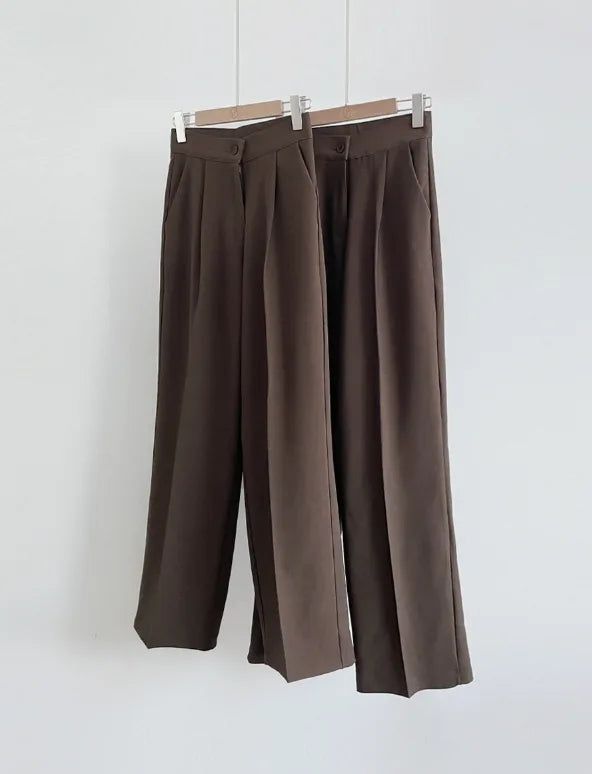 Elo Hidden Banding Pintuck Wide Slacks