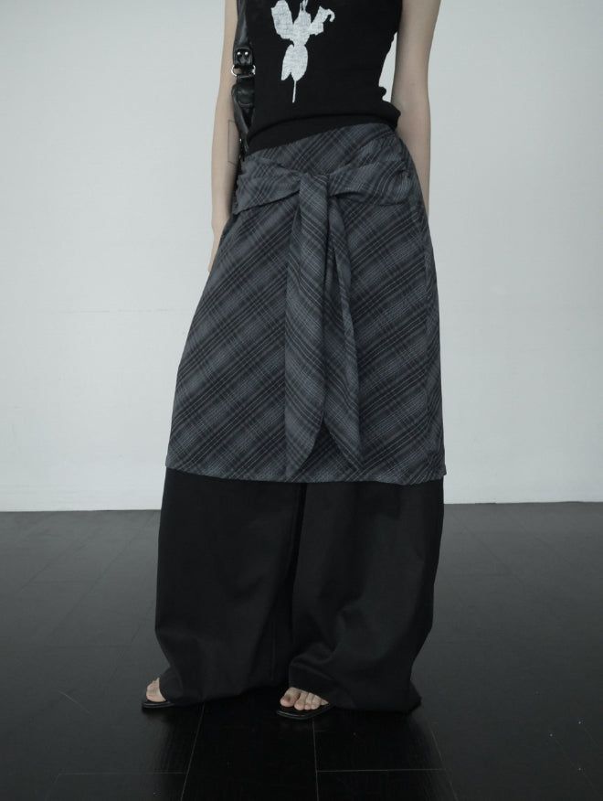 Ar knot check skirt