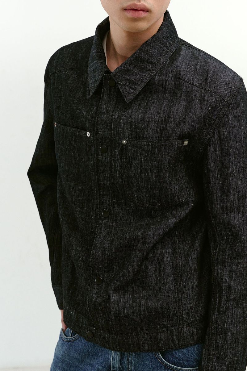 Linen Engineered Jacket (Black)