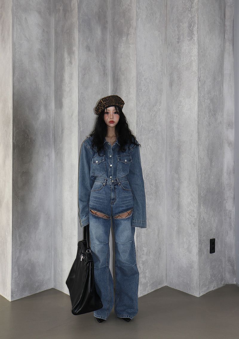 Bart Shirt Pad Jean Jacket