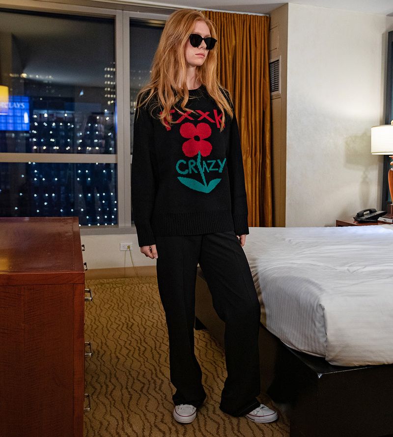 TCW Flower Jacquard Knit