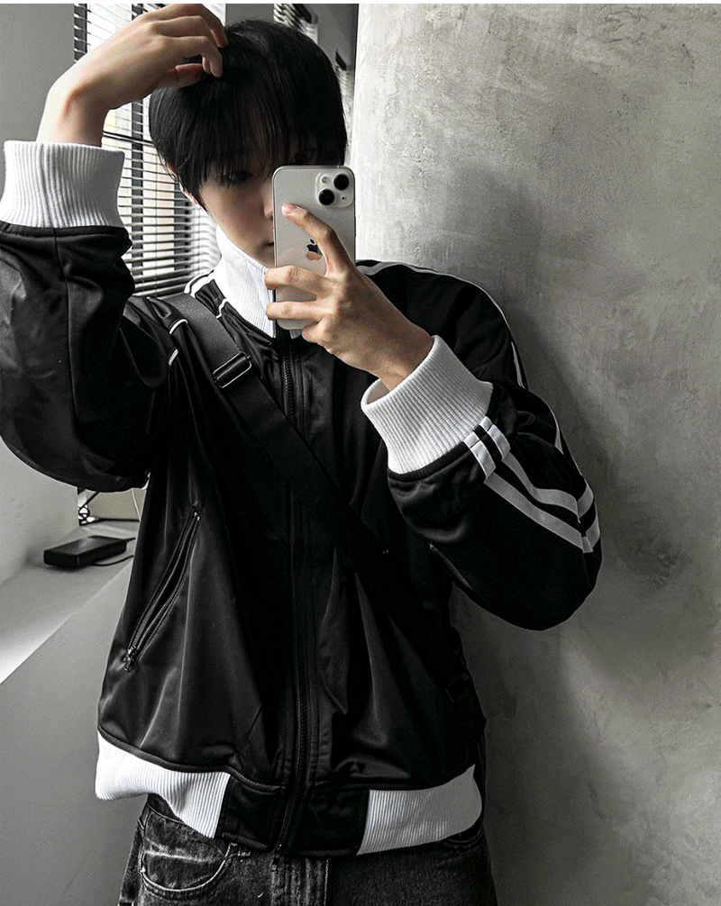 black down line sporty jersey