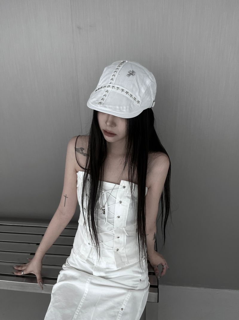 cross studded hunting cap (2color)
