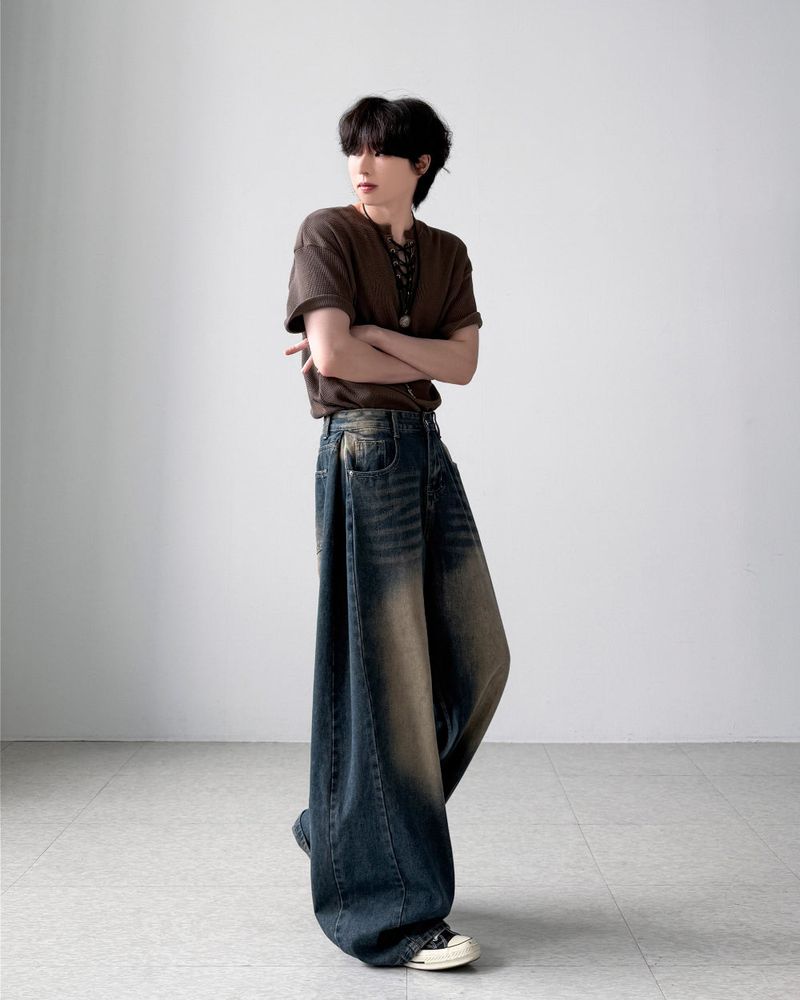 Bellingham Pintuck Wide Denim