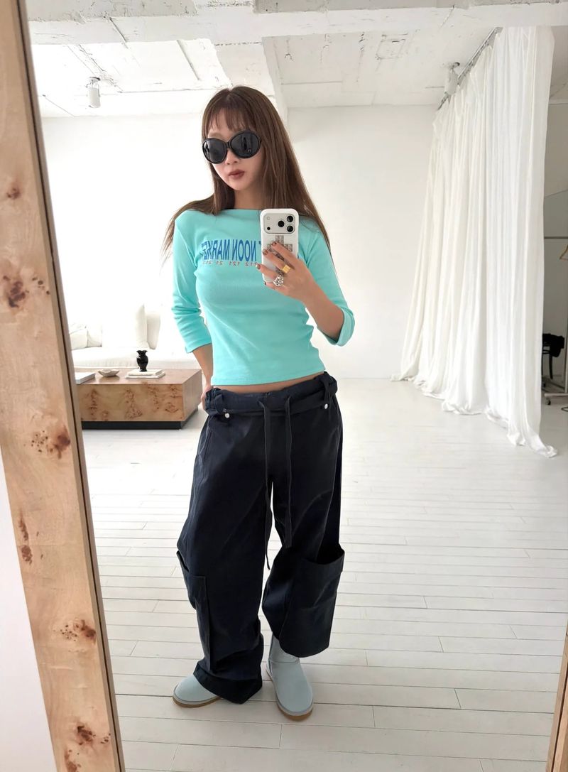 Midnight 3/4 color sleeve T(2c)
